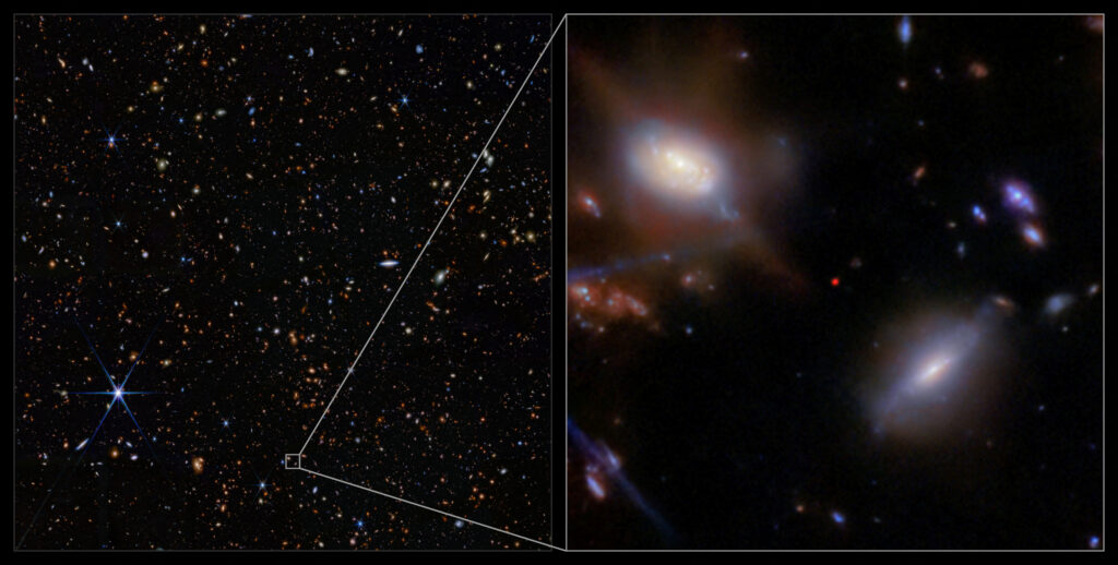 James Webb Telescope-Dead Galaxies-RUBIES-UDS-QG-z7-Red and Dead Galaxies-Early Universe