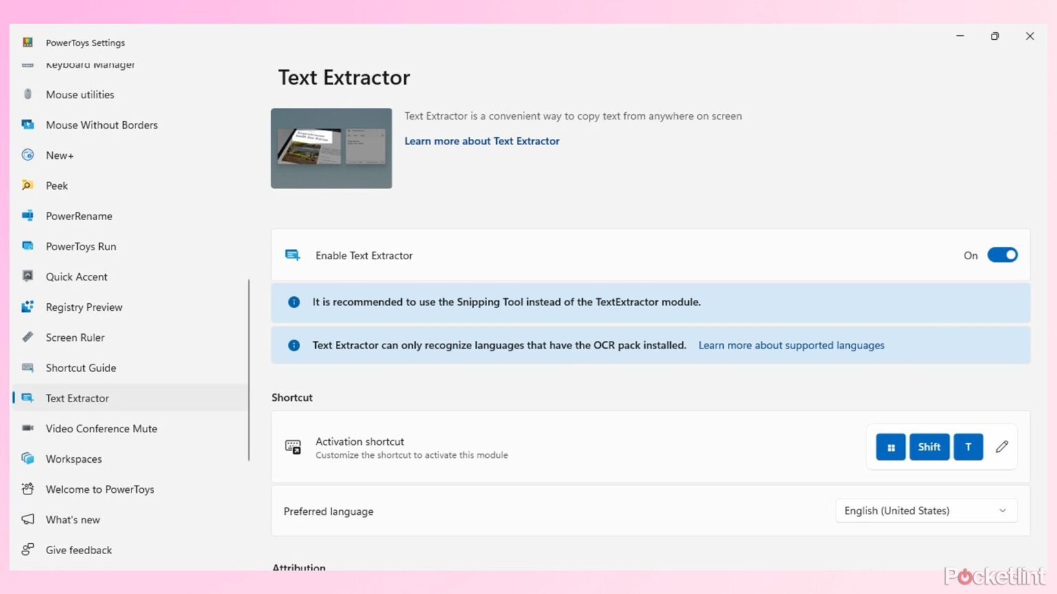 Microsoft-Windows 11-Snipping Tool-PowerToys-Text Extraction