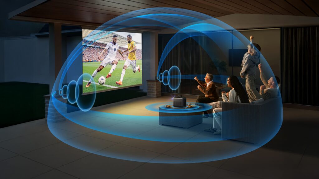 Nebula X1-portable projector-4K projector-liquid cooling-Dolby Vision-ANSI lumens-Google TV-wireless speakers
