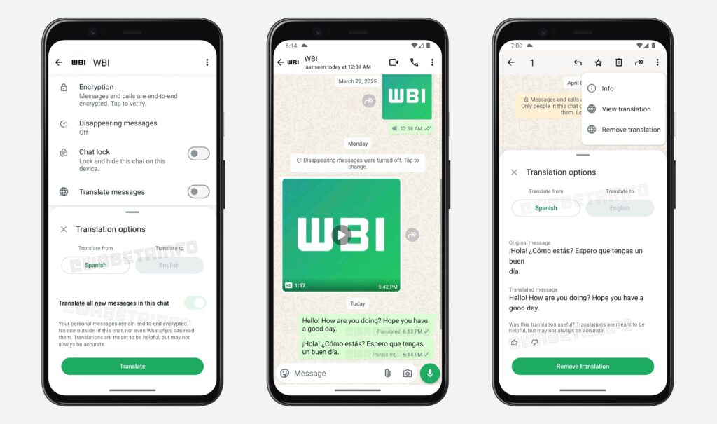 whatsapp translation-offline translation-messenger app-whatsapp update-data security