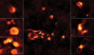 Eos-molecular cloud-hydrogen gas-Milky Way galaxy-North Polar Spur-fluorescence radiation