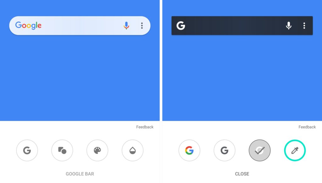 Google-search bar-Android-new design-customization features