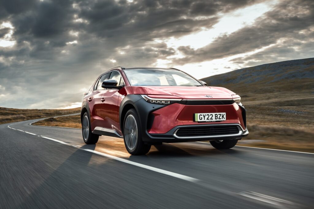 Toyota-bZ Woodland-Electric SUV-Off-road tires-Quick charging-Modern design-EV battery
