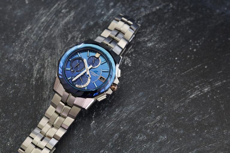 Casio-Oceanus Manta-titanium-sapphire glass-solar energy-luxury watch