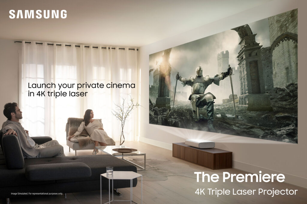 4K projector-Samsung-touch interactive system-The Premiere 5-ultra short throw