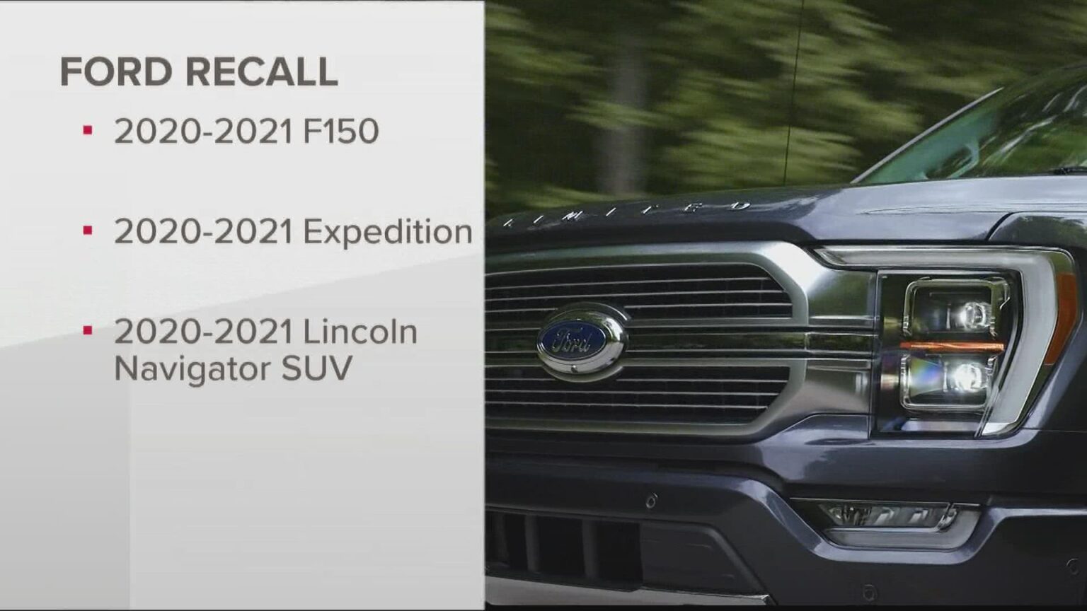 Ford-brake issue-vehicle recall-safety concerns-Lincoln Navigator-Expedition