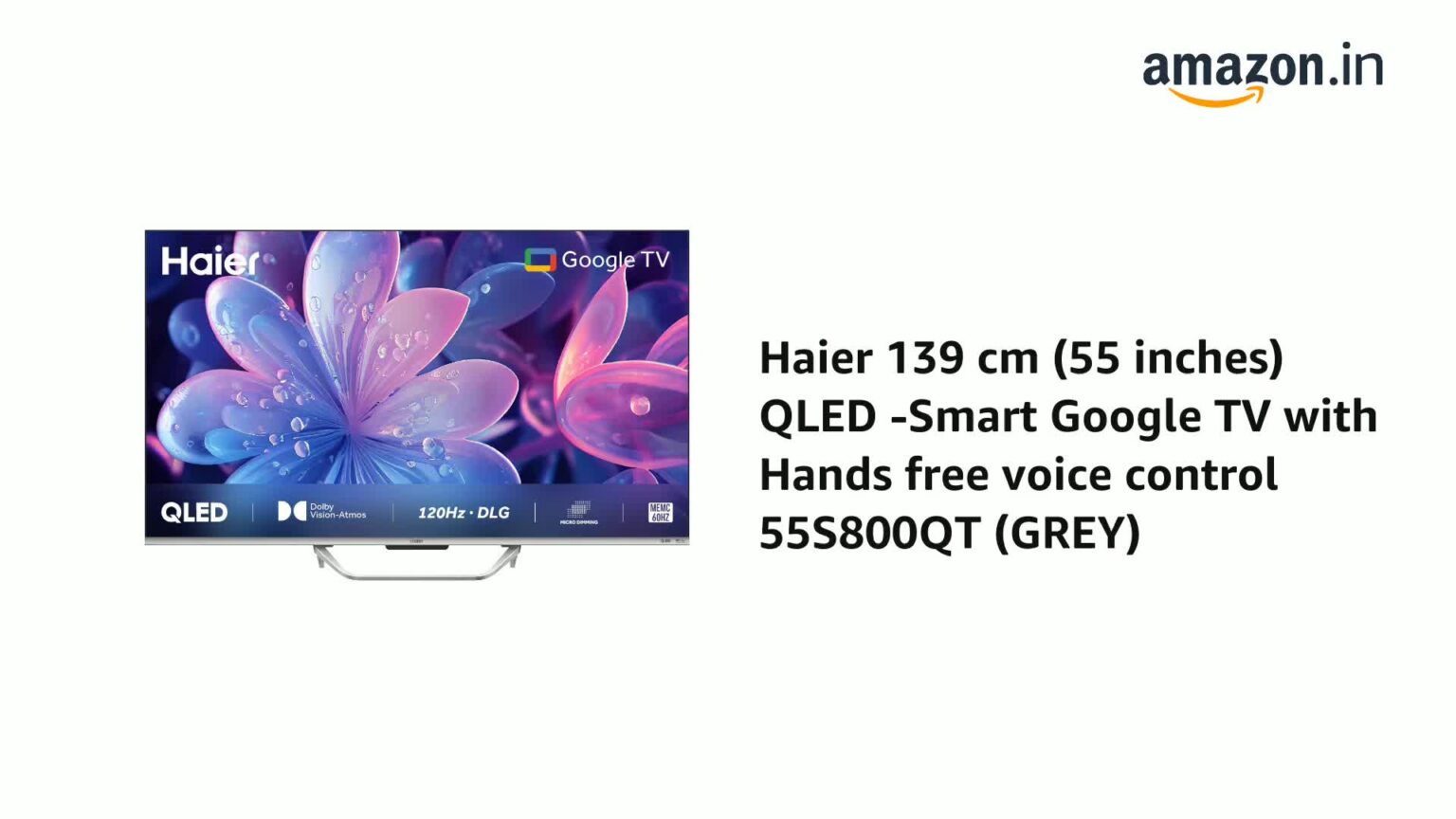 Haier India-4K TV-Mini LED-Google TV-Dolby Vision-120 Hz refresh rate-Haier TV price