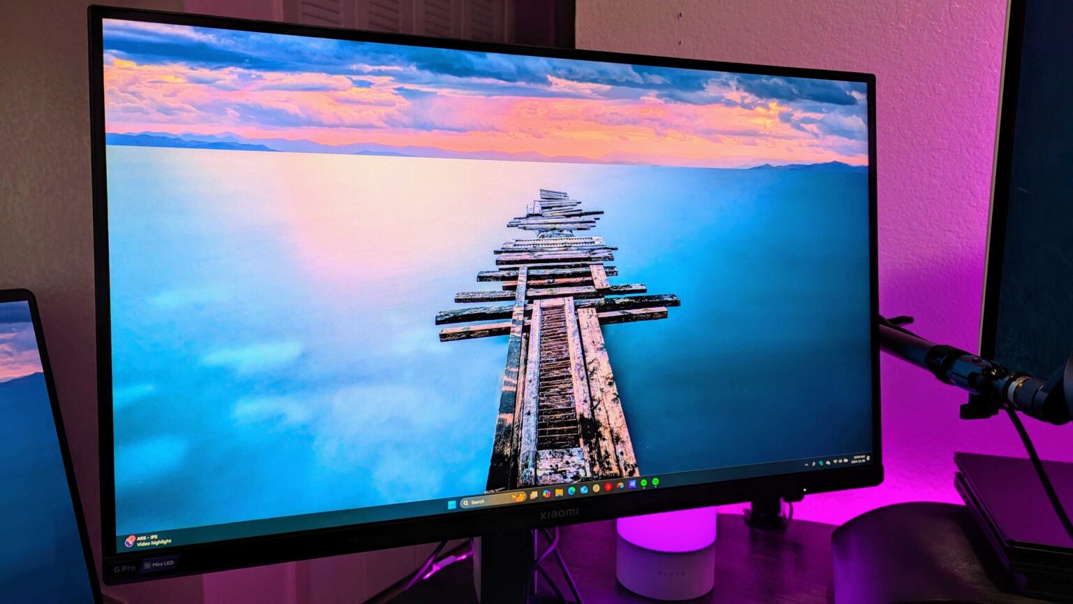 gaming monitor-xiaomi redmi G Pro 27U-Mini LED panel-4K resolution-320Hz refresh rate-professional design
