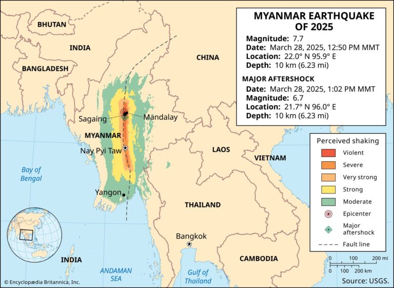 Myanmar earthquake-Earth splitting-Seismology-Saging fault-JP Energy Myanmar
