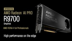 Radeon AI Pro R9700-AMD-RDNA 4-workstation graphics-AI processing